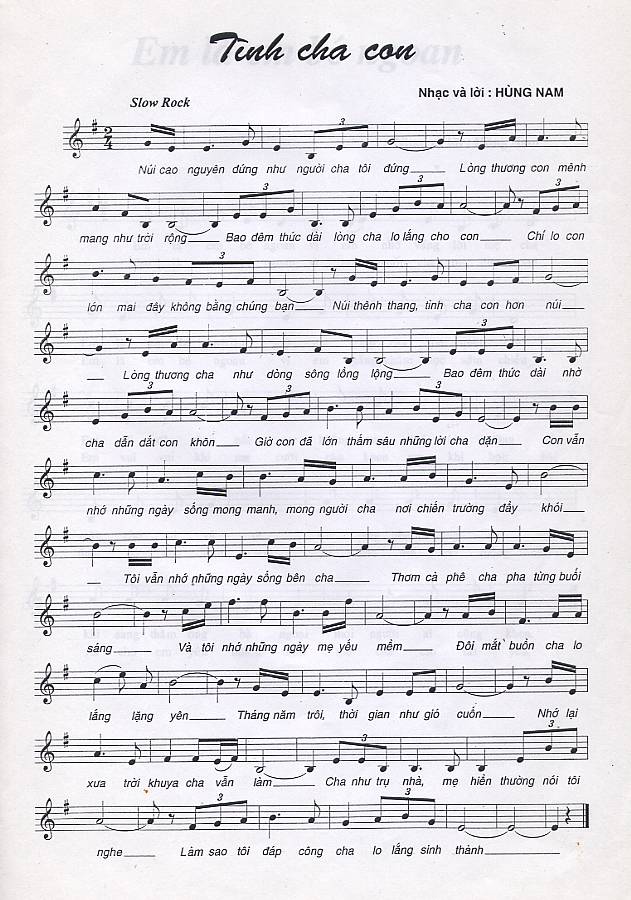 Hung Nam Sheetmusic