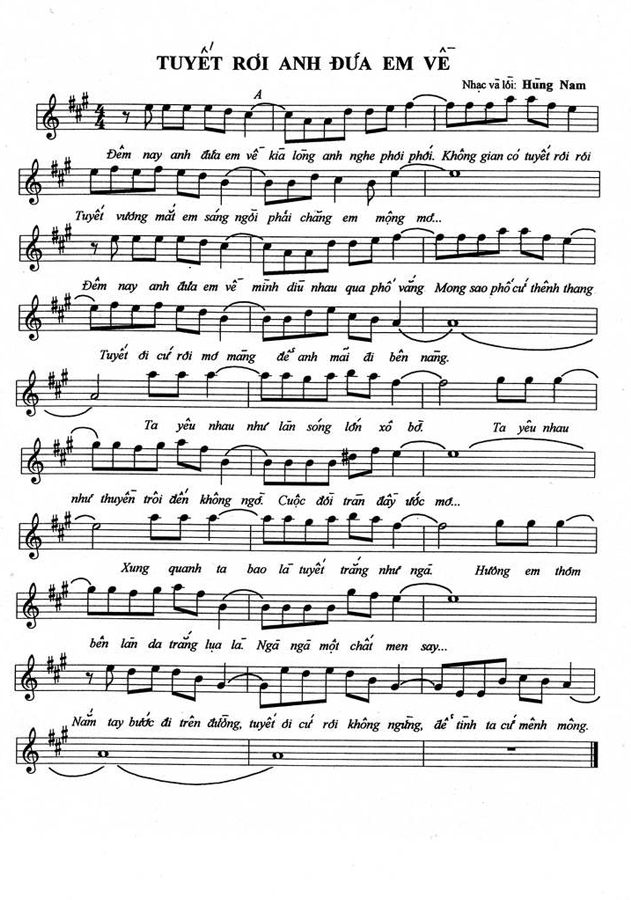 Hung Nam Sheetmusic