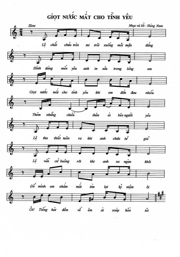 Hung Nam Sheetmusic