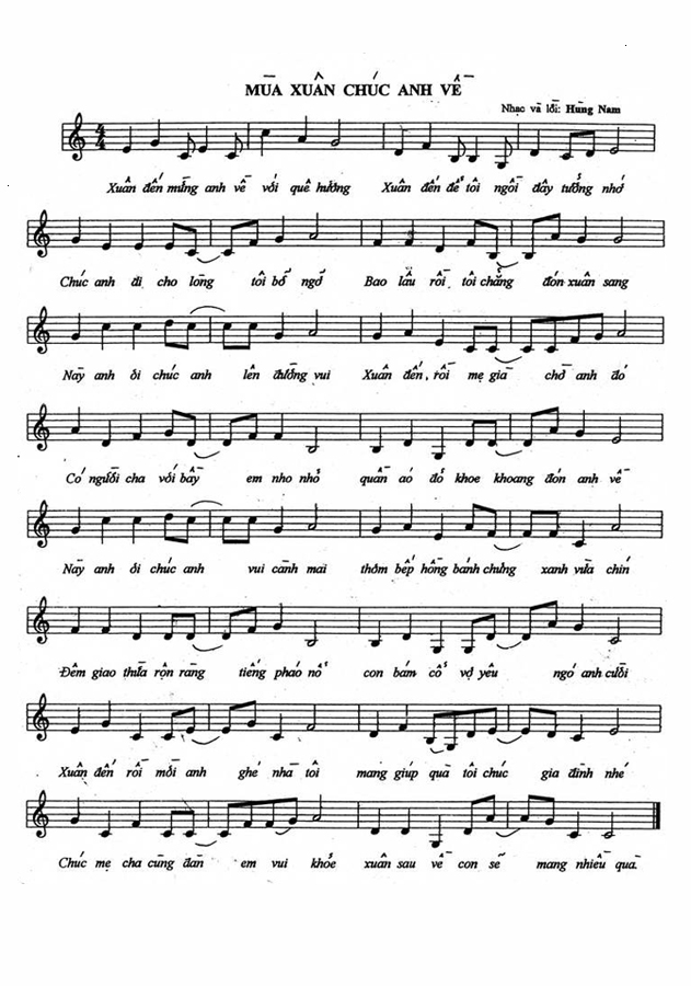 Hung Nam Sheetmusic